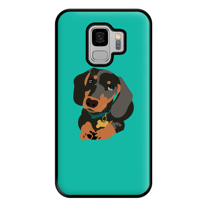 Black & brown - Dachshunds Phone Case for Galaxy S9 Plus