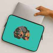 Black & brown - Dachshunds Laptop Sleeve 2