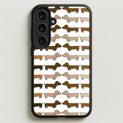Collage - Dachshunds Phone Case for Galaxy S25FE