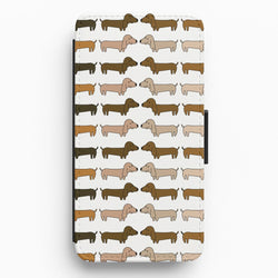 Collage - Dachshunds Flip / Wallet Phone Case
