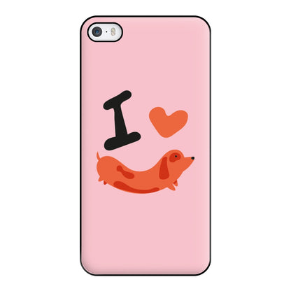 I love Dachshunds Phone Case for iPhone 5 / 5s / SE 2016