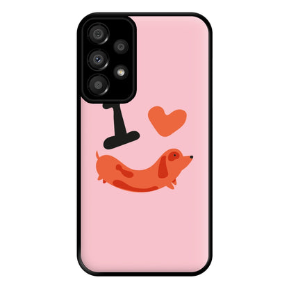 I love Dachshunds Phone Case for Galaxy A33