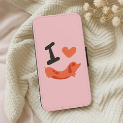 I love Dachshunds Wallet Phone Case