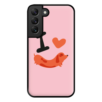 I love Dachshunds Phone Case for Galaxy S22 Plus