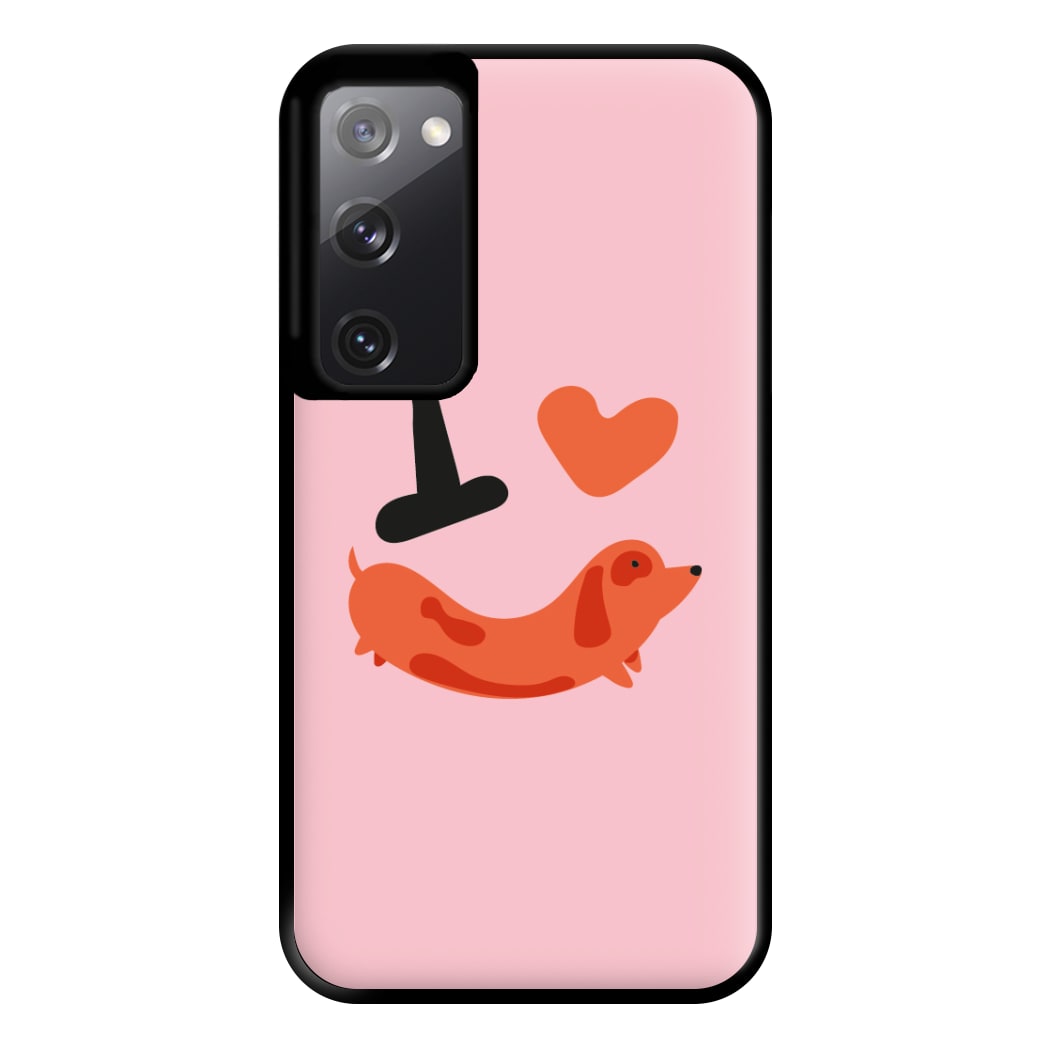 I love Dachshunds Phone Case for Galaxy S20FE