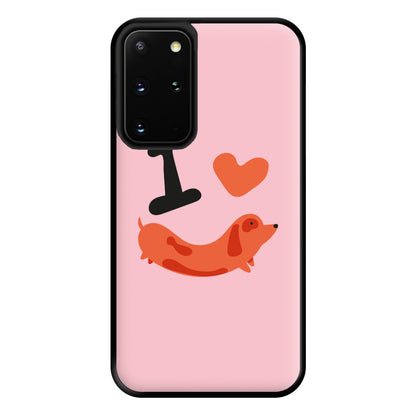 I love Dachshunds Phone Case for Galaxy S20 Plus