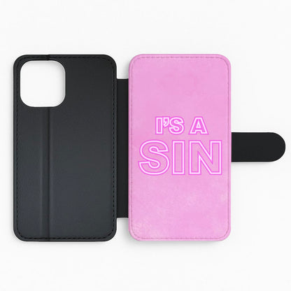 It's A Sin Neon Flip Phone Case