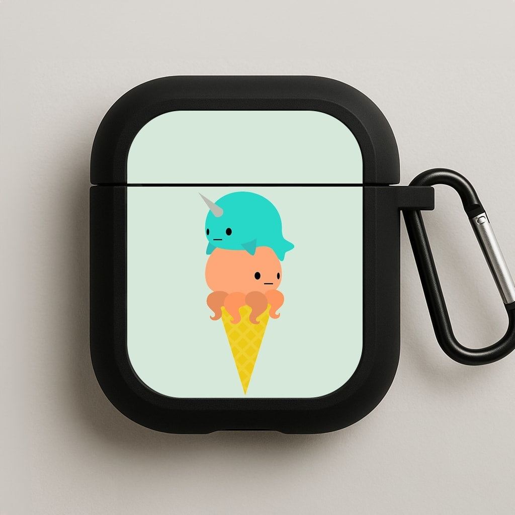 Narwhal Octopus Ice Cream AirPods Case