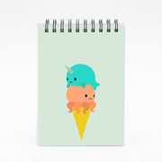 Narwhal Octopus Ice Cream Notebook 4