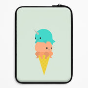 Narwhal Octopus Ice Cream Laptop Sleeve 1