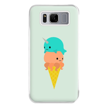 Narwhal Octopus Ice Cream Phone Case for Galaxy S8 Plus