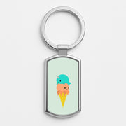 Narwhal Octopus Ice Cream Luxury Keyring 1