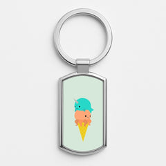Narwhal Octopus Ice Cream Luxury Keyring