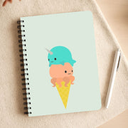 Narwhal Octopus Ice Cream Notebook 3