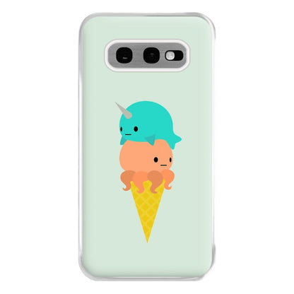 Narwhal Octopus Ice Cream Phone Case for Galaxy S10e