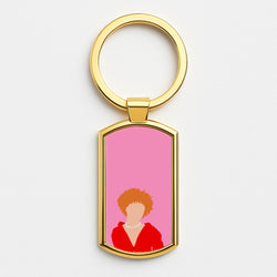 Red Hoodie - Ice Spice Gold Keyring