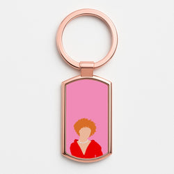 Red Hoodie - Ice Spice Rose Gold Keyring