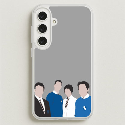 The Cartoon Inbetween Phone Case for Galaxy S25FE