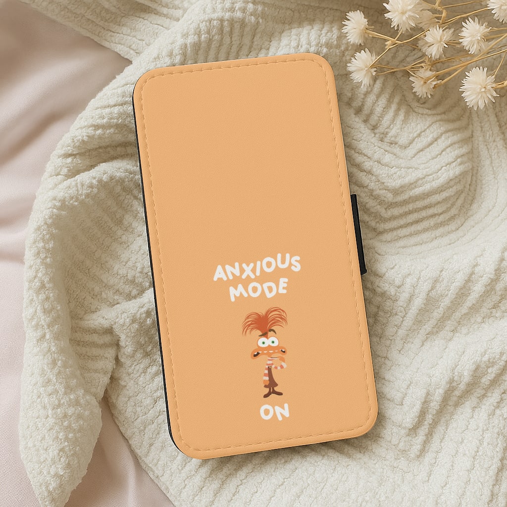 Anxious Mode On - Inside Out Wallet Phone Case