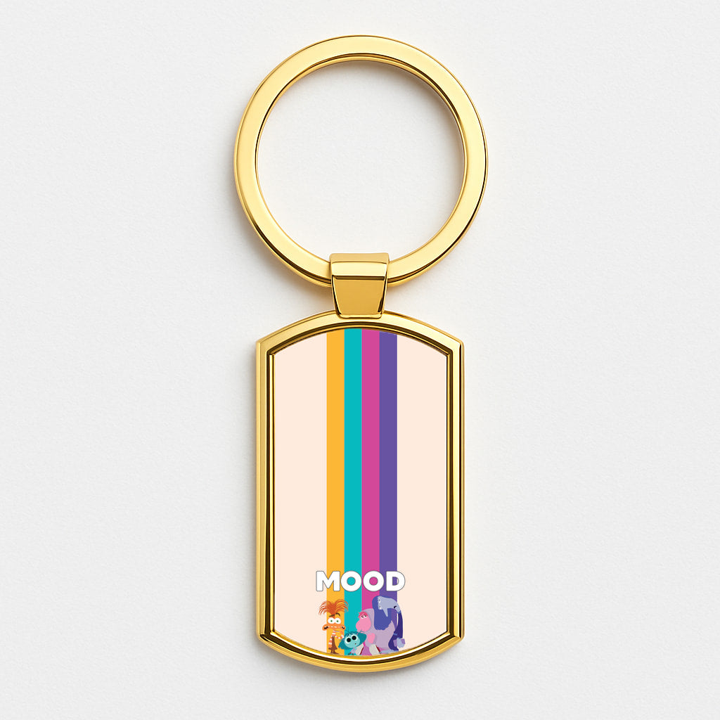 Mood - Inside Out Gold Keyring
