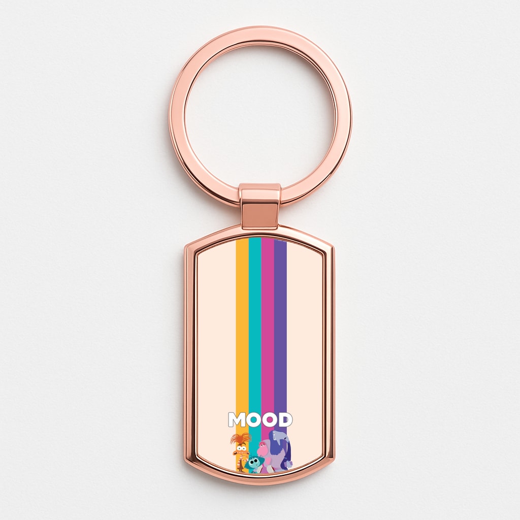 Mood - Inside Out Rose Gold Keyring