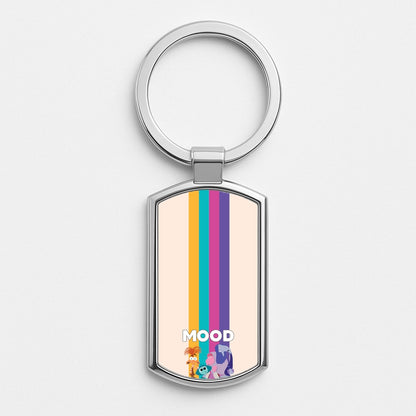 Mood - Inside Out Silver Keyring