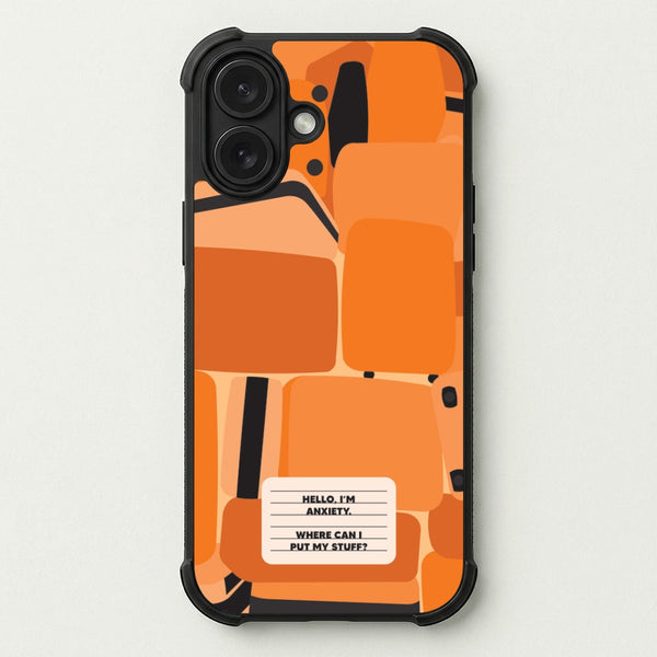 Hello I'm Anxiety - Inside Out Phone Case — Bumper case