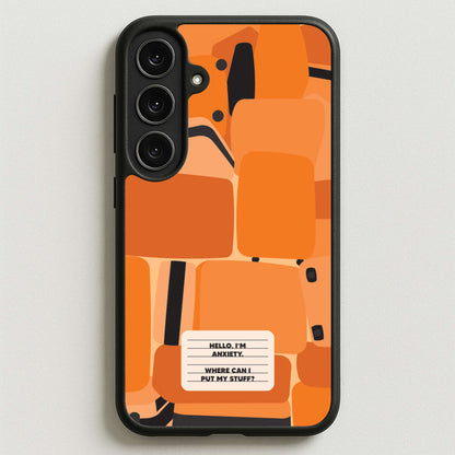 Hello I'm Anxiety - Inside Out Phone Case for Galaxy S25FE