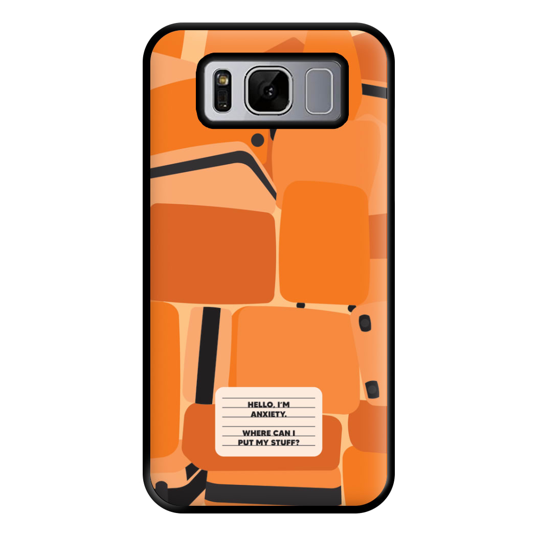 Hello I'm Anxiety - Inside Out Phone Case for Galaxy S8 Plus