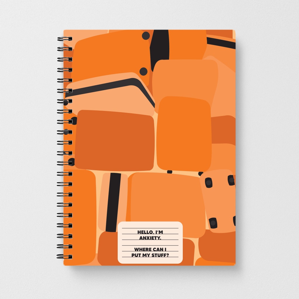 Hello I'm Anxiety - Inside Out Notebook