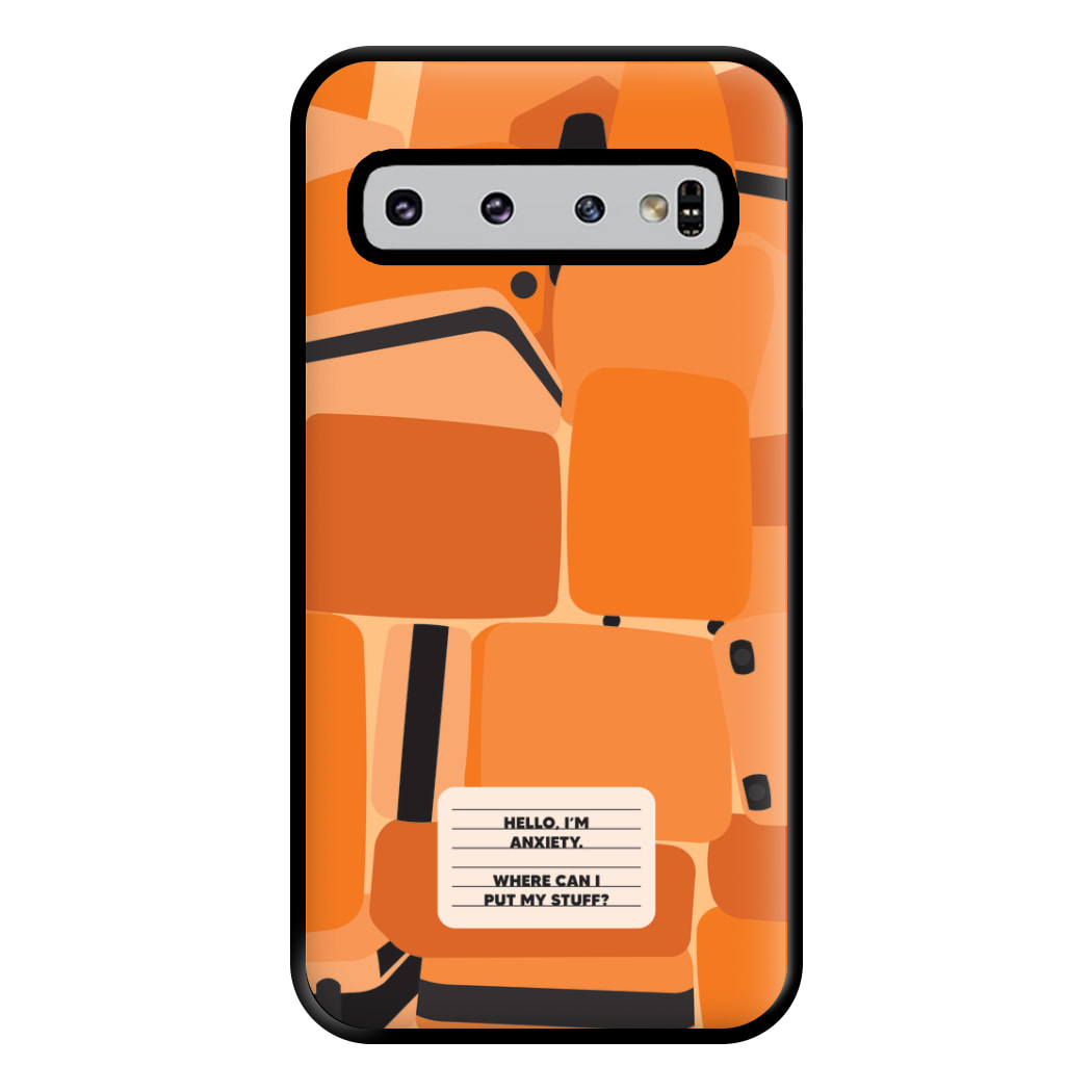 Hello I'm Anxiety - Inside Out Phone Case for Galaxy S10 Plus