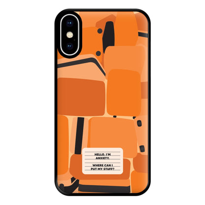 Hello I'm Anxiety - Inside Out Phone Case for iPhone XS Max