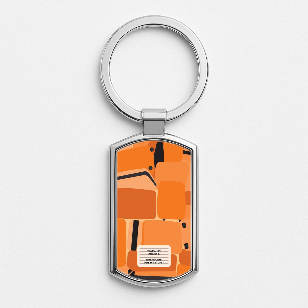 Hello I'm Anxiety - Inside Out Luxury Keyring