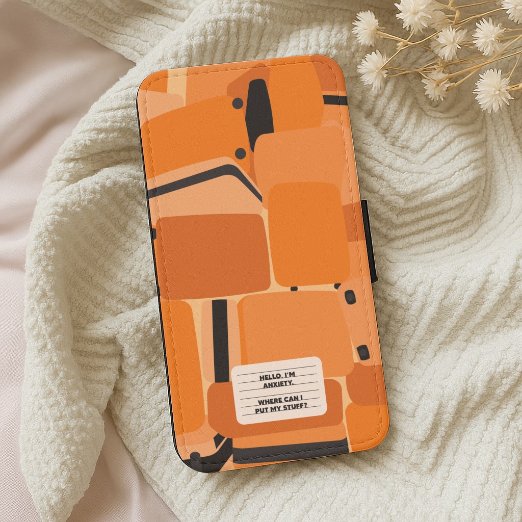 Hello I'm Anxiety - Inside Out Wallet Phone Case