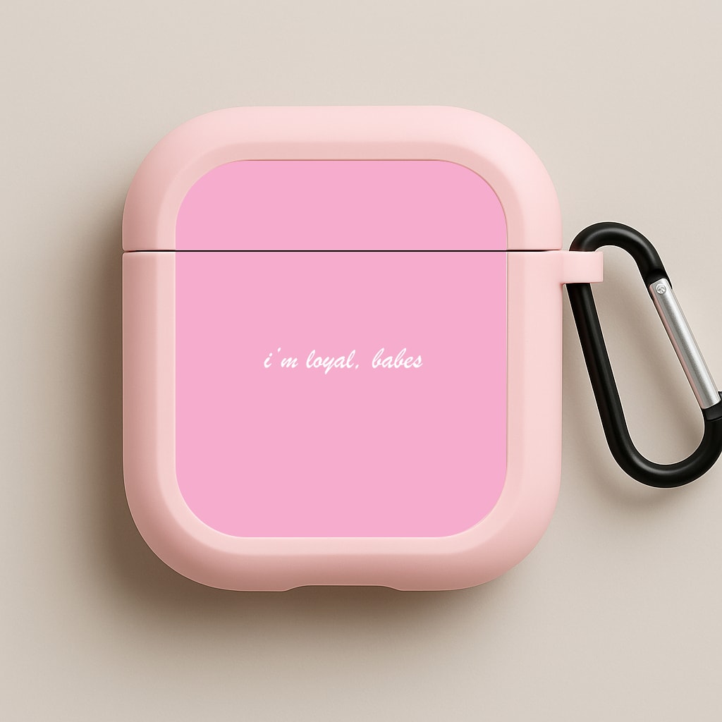 Im Loyal, Babe - Islanders Pink AirPods Case