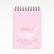 Being A Functional Adult - Aesthetic Quote Notebook 4