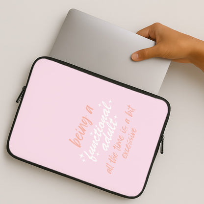 Being A Functional Adult - Aesthetic Quote MacBook Case