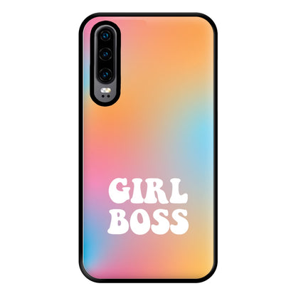 Girl Boss - Aesthetic Quote Phone Case for Huawei P30