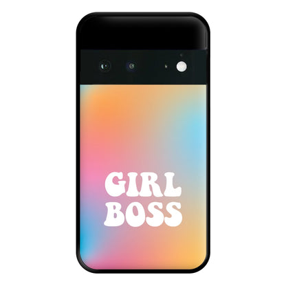 Girl Boss - Aesthetic Quote Phone Case for Google Pixel 6a