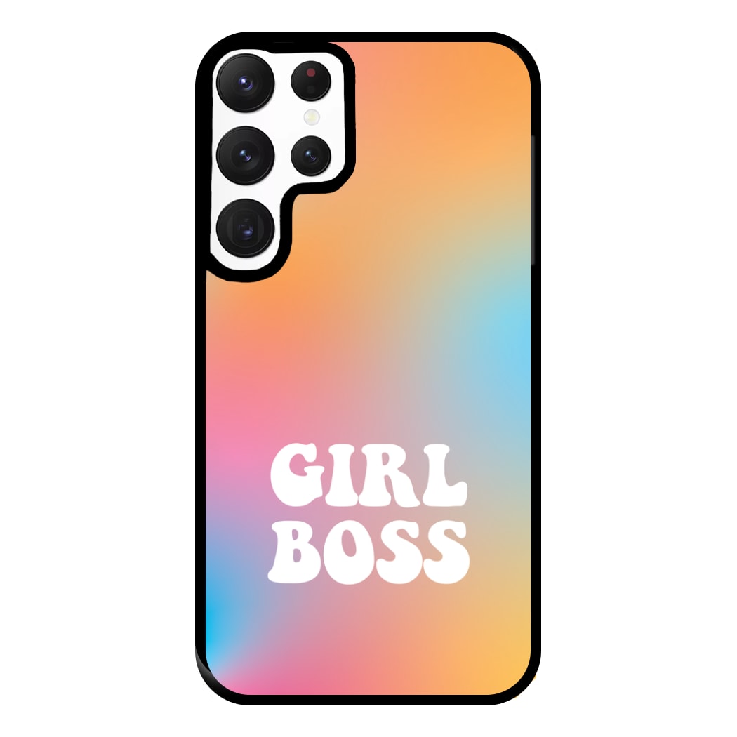 Girl Boss - Aesthetic Quote Phone Case for Galaxy S22 Ultra