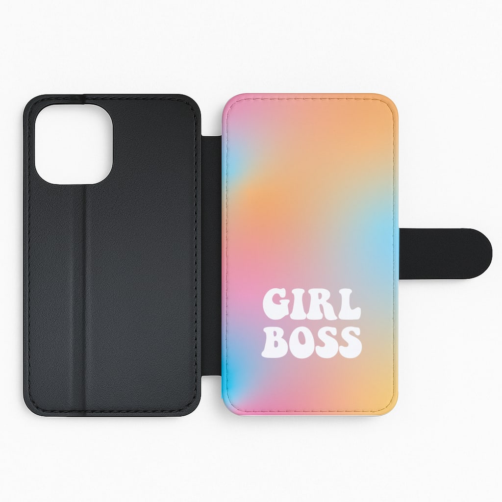 Girl Boss - Aesthetic Quote Flip Phone Case