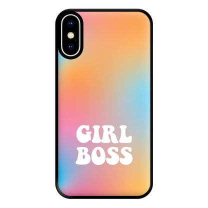 Girl Boss - Aesthetic Quote Phone Case for iPhone XS Max