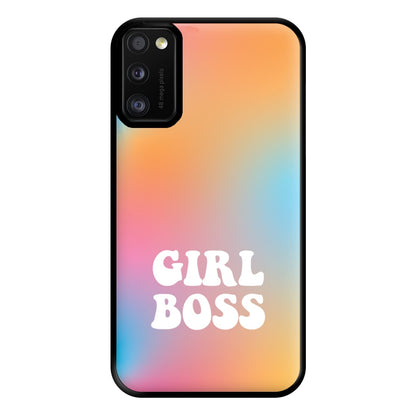 Girl Boss - Aesthetic Quote Phone Case for Galaxy A41