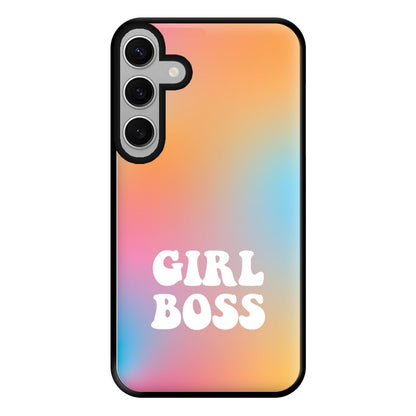 Girl Boss - Aesthetic Quote Phone Case for Galaxy S24FE