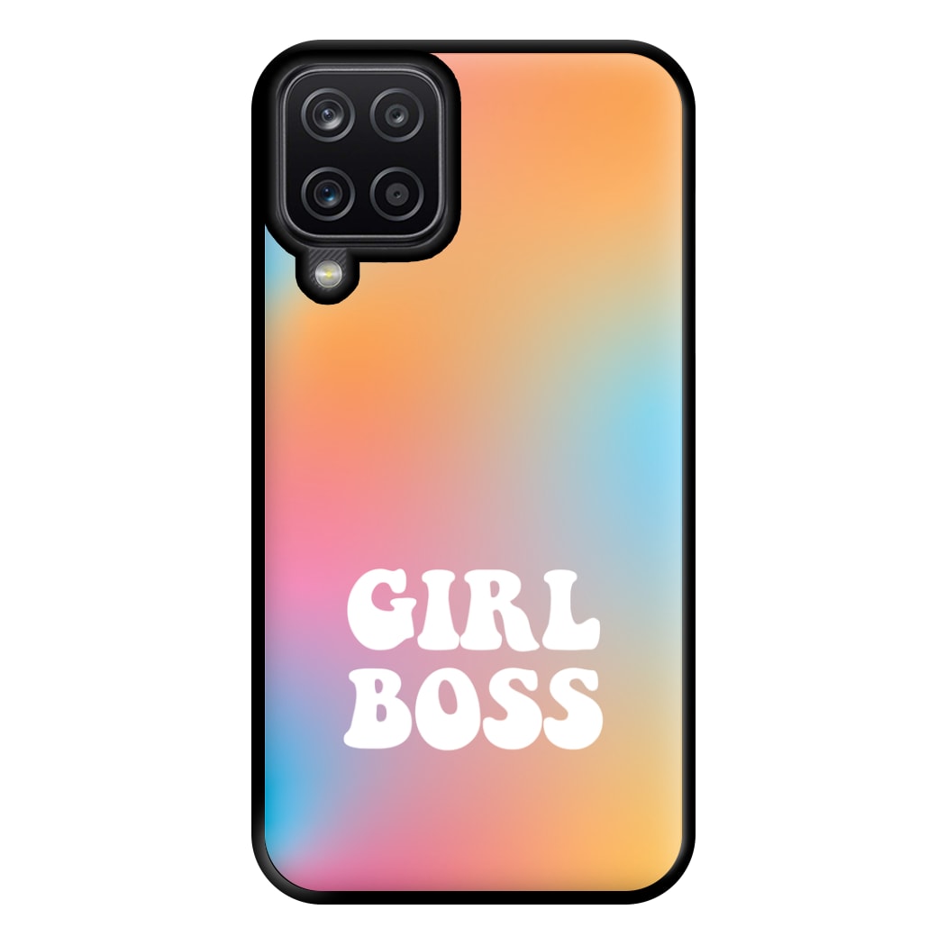 Girl Boss - Aesthetic Quote Phone Case for Galaxy A12