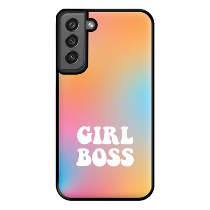 Girl Boss - Aesthetic Quote Phone Case for Galaxy S21FE