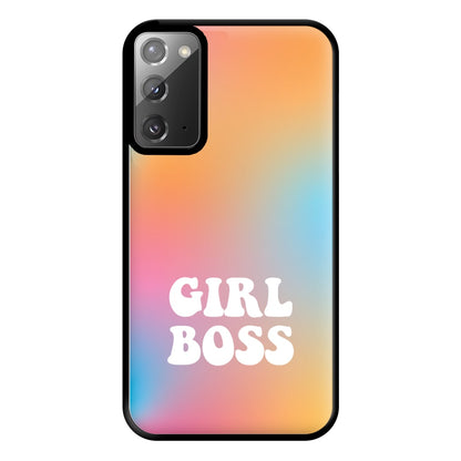 Girl Boss - Aesthetic Quote Phone Case for Galaxy Note 20 Ultra