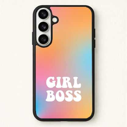 Girl Boss - Aesthetic Quote Phone Case for Galaxy S26