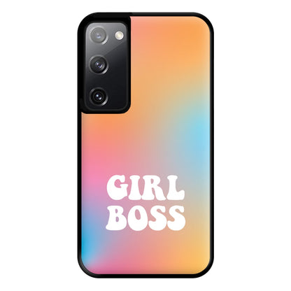 Girl Boss - Aesthetic Quote Phone Case for Galaxy S20