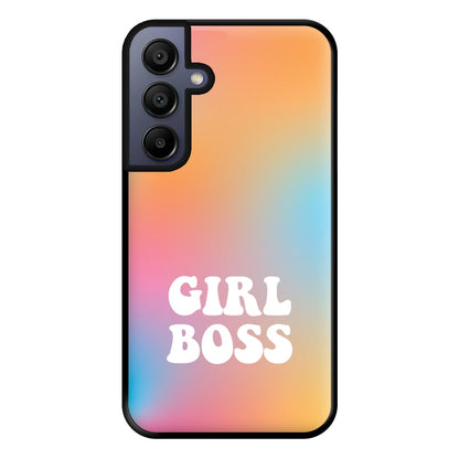 Girl Boss - Aesthetic Quote Phone Case for Galaxy A15